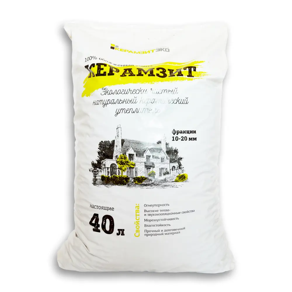 КЕРАМЗИТЭКО Керамзит для растений фракция 10-20 мм 40 л 84226134 STLM-0047163