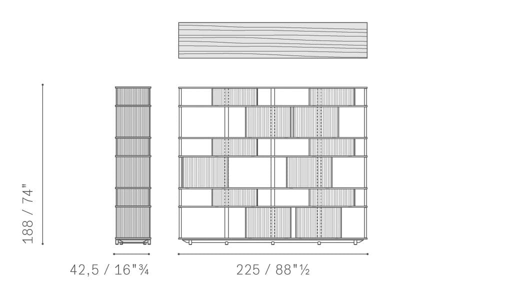 Книжный шкаф из дуба Poltrona Frau коллекция-мебель и аксессуары ARCH-00097975 - Вид №9