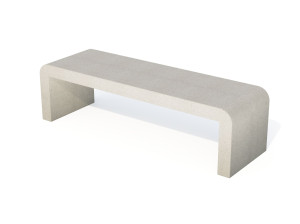 Бетонная скамья без спинки