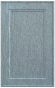 Фасады для кухни Модерн Фрезеровка «Николь» Прованс голубой патина №522