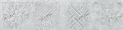 Граните Стоун Цемент декор светло-серый структурированная 1200x295 Керамика Будущего sun-id-324366
