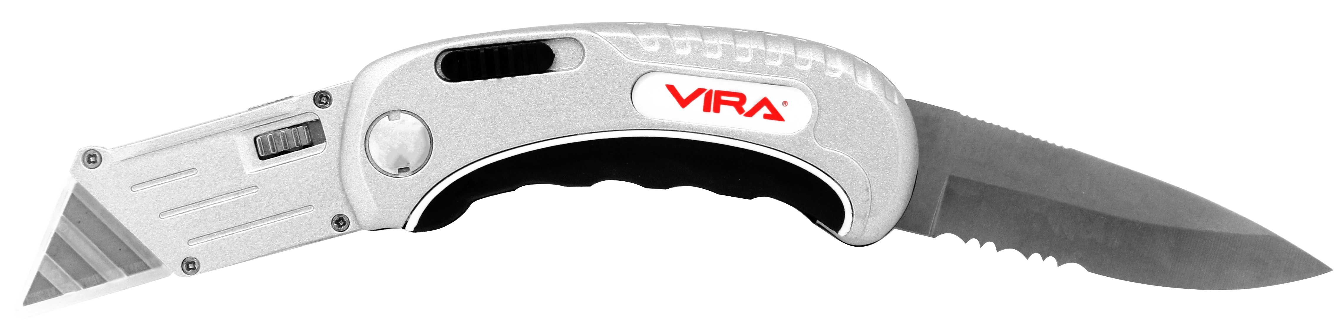 Складной нож VIRA 19 мм 2-в-1 с антикоррозийным покрытием 88110958 STLM-0076911 - Вид №1