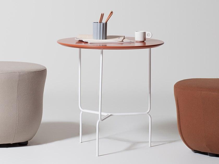 Manerba Круглый высокий журнальный столик Litta St142f60 - Вид №1