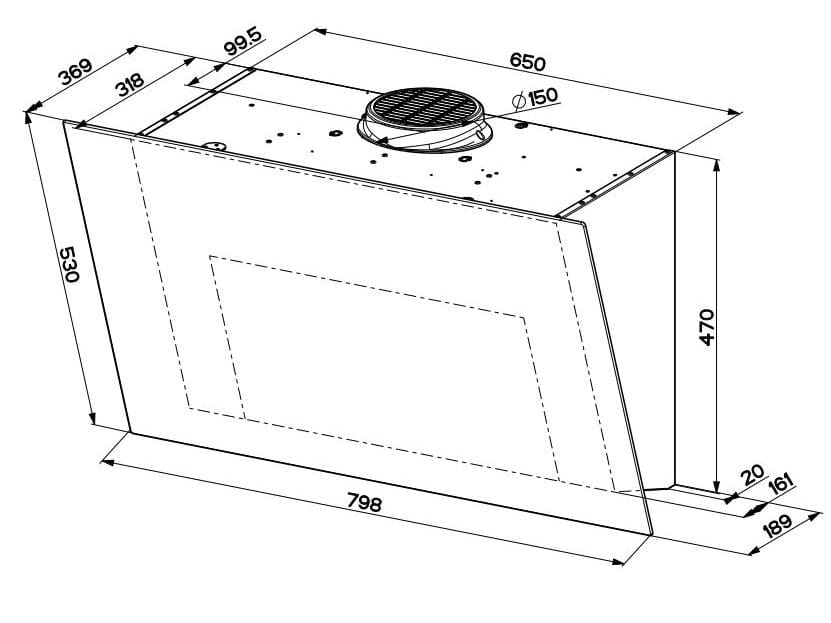 Вытяжка со встроенным настенным освещением FABER PURE ARCH-00049125