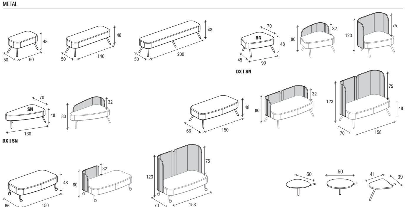 Sesta Мягкий диван из ткани Blog sun-id-1461657 - Вид №1