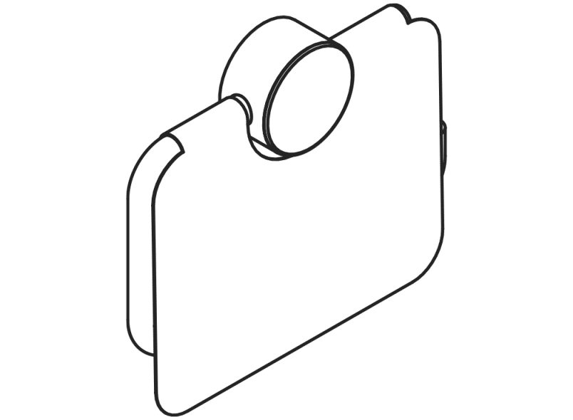 815.21.20060 Держатель рулона туалетной бумаги с крышкой HEWI WC-Accessoires  - Вид №4