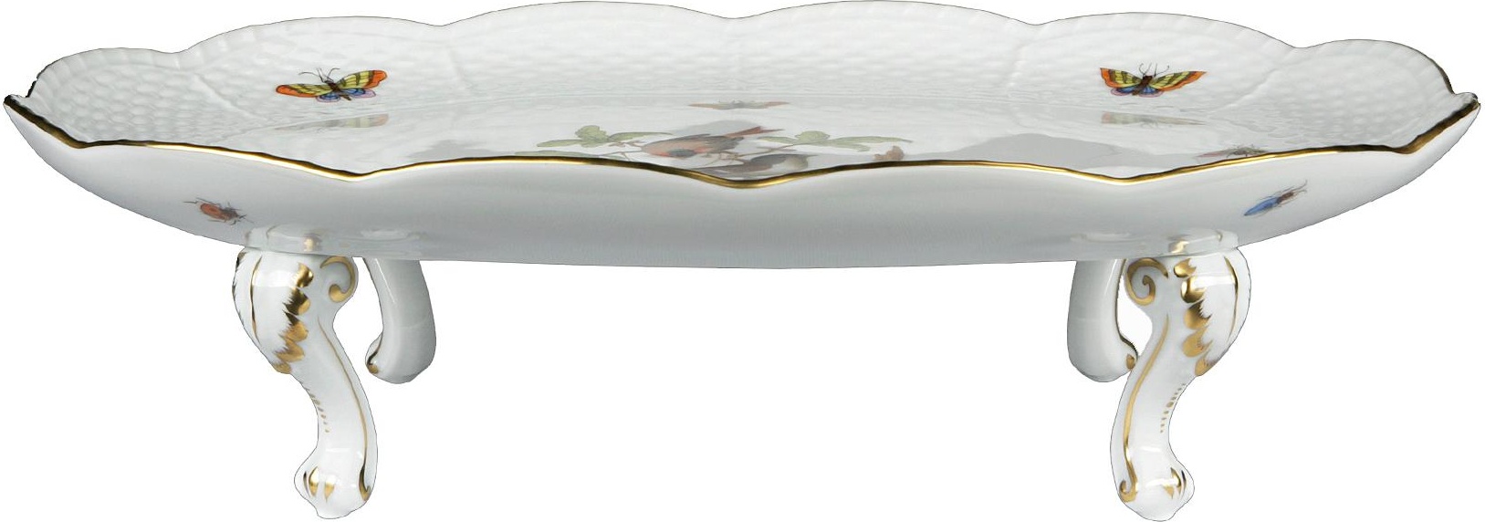 62420 Herend Блюдо овальное на ножках 31,5см "Ротшильд" Фарфор 