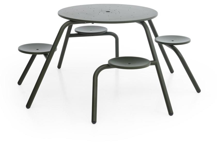 Extremis Круглый стол для пикника со встроенными стульями sun-id-1478990 - Вид №1