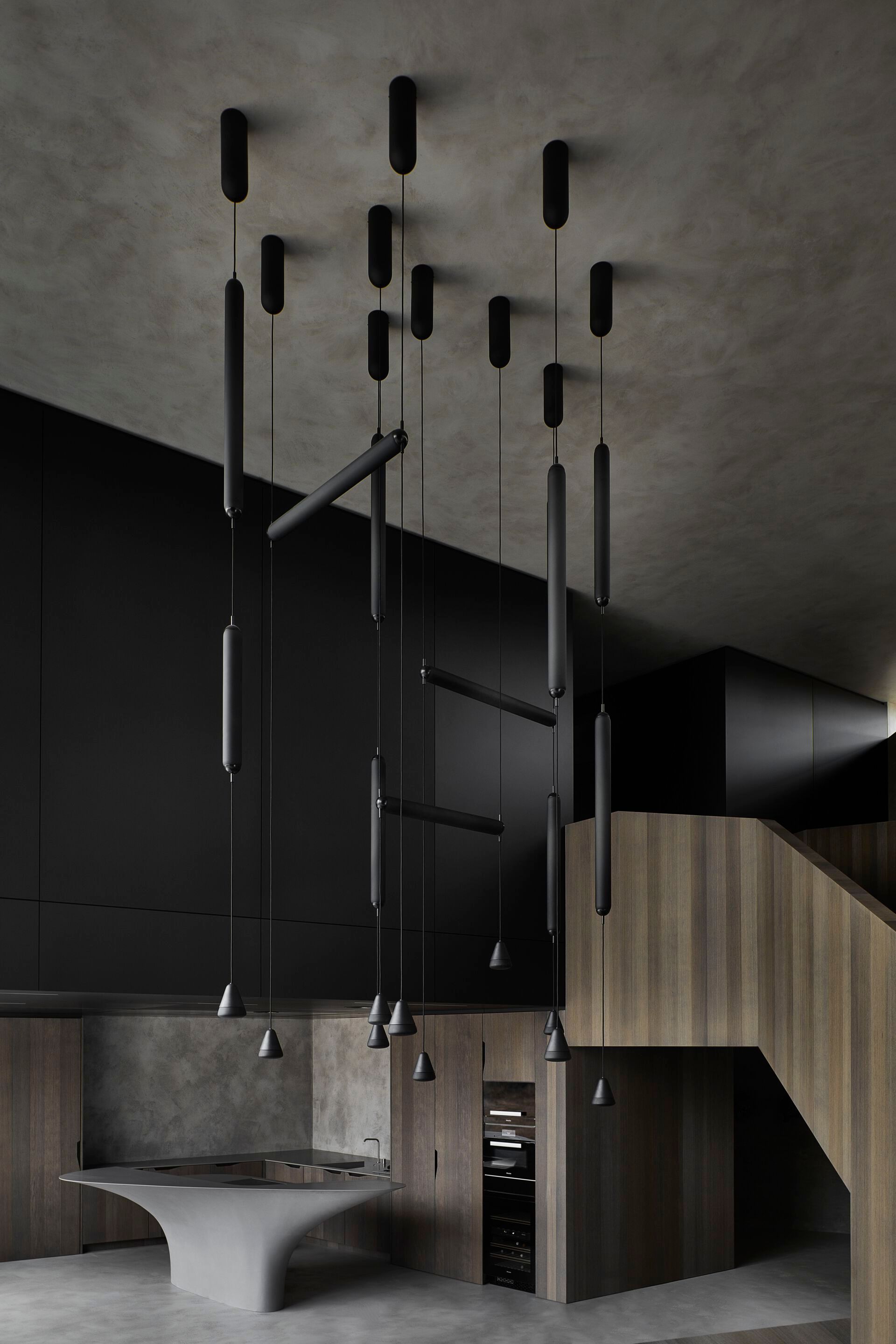 Кухня в HIMACS на заказ AMOSDESIGN TROJA VILA ARCH-00031950 - Вид №1