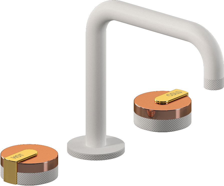 E-11511-R1RG-L1AU-WT Смеситель для умывальника на 3 отвертия GRAFF MOD+