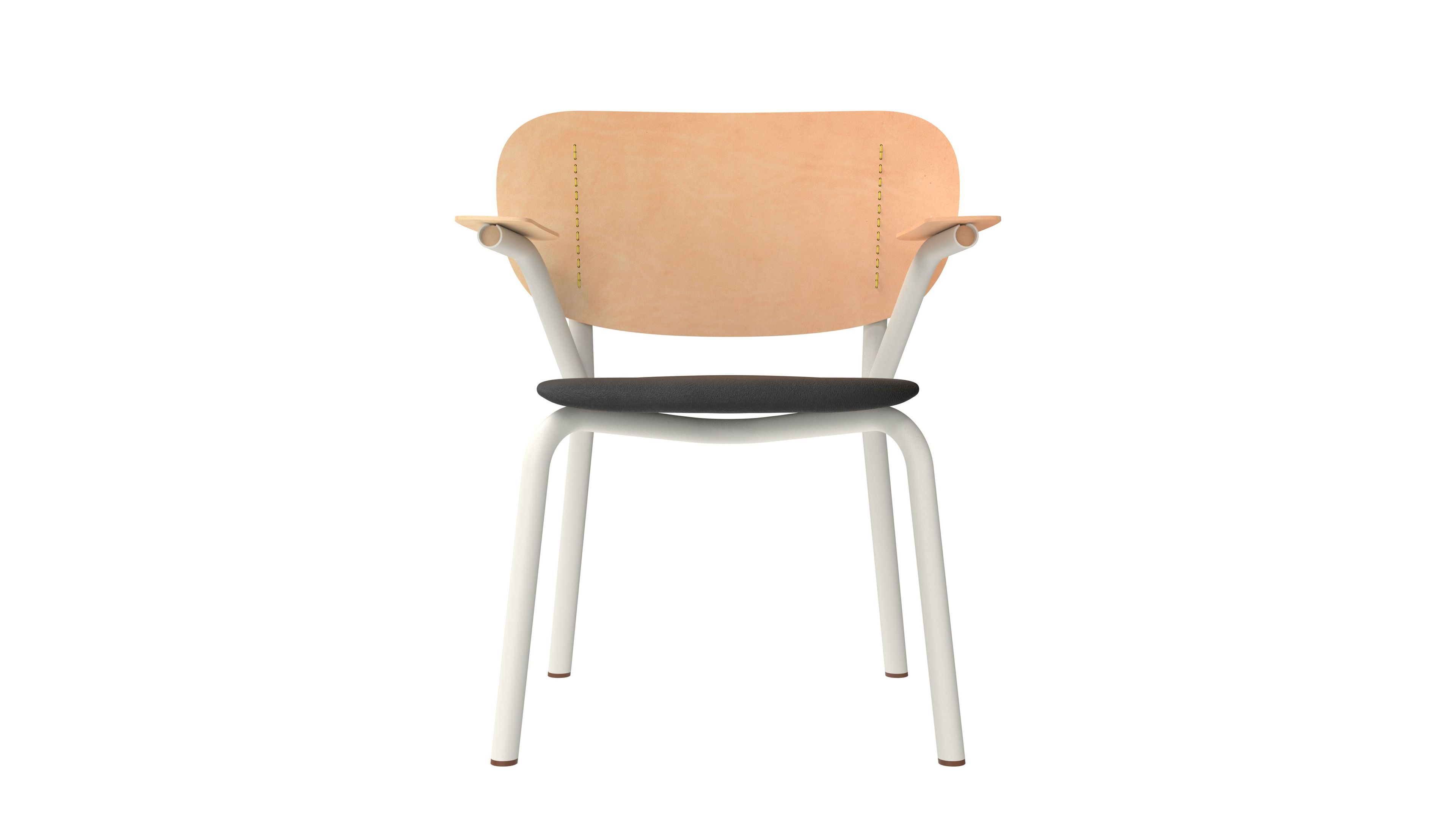 Деревянный и кожаный стул с подлокотниками FUNCTIONALS EMIL ROSI ARCH-00126468 - Вид №23