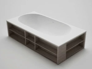 Blu Bathworks® Отдельностоящая ванна синего цвета ∙ stone ™ Amanpuri Bt6700