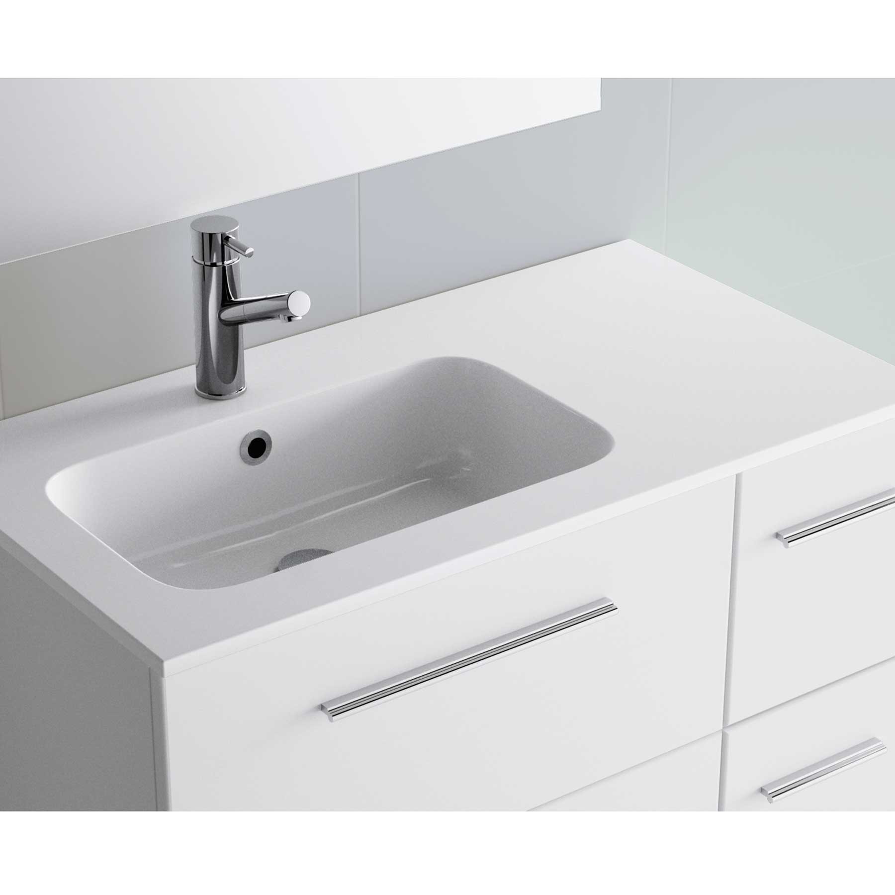 24393 SALGAR Раковина на заказ SOFIA 1205 Тумба для хранения справа MINERALMARMO 1205 x 15 x 460 мм