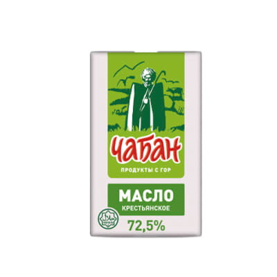 Масло Крестьянское Чабан 72,5% 180 г БЗМЖ Santreyd 20752