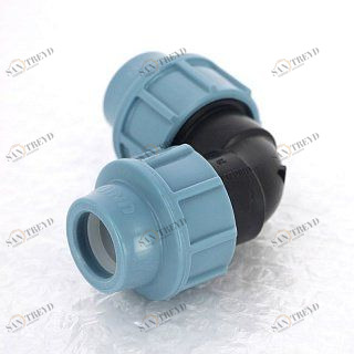 Угол 25 обжим для труб ПНД UNIDELTA 1006025000