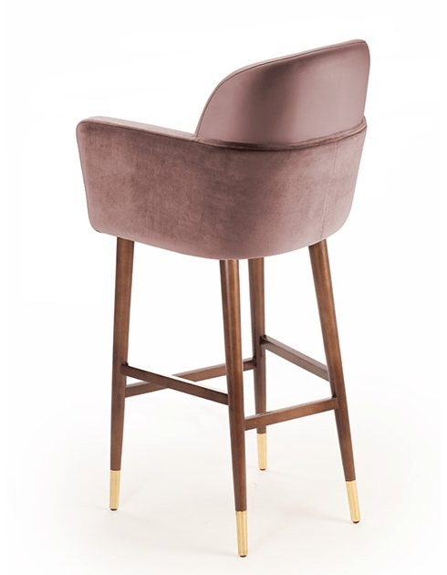 Mambo Unlimited Ideas Табурет из мягкой ткани с подлокотниками и спинкой Doble sun-id-1443103 - Вид №1