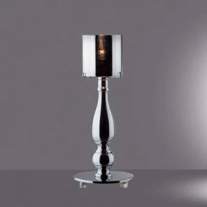 Настольная лампа Ideal Lux Duca TL1 Cromo IDEAL LUX ИНТЕРЬЕРНЫЕ 080338 Прозрачный;хром