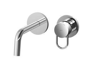 Настенный смеситель для раковины с 2 отверстиями