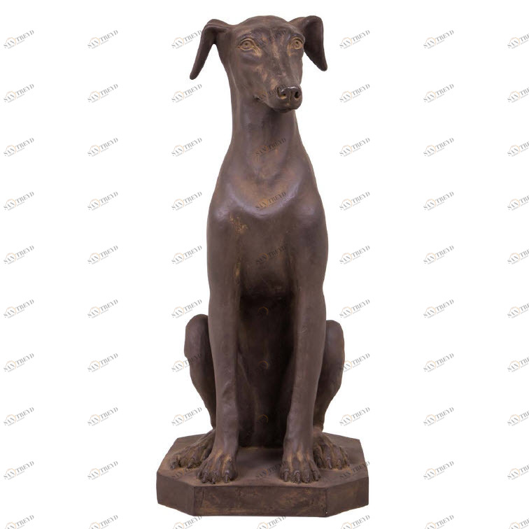 Статуэтка декоративная коричневая 65 см Greyhound PUSHA PUSHA 062721 Коричневый 
