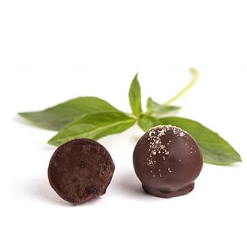 Конфеты Трюфель с базиликом CACAOJET Santreyd 34448