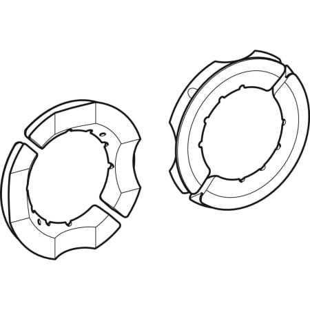 359.057.00.1 Комплект зажимных вставок Geberit для зажимной пластины d110 Geberit  - Вид №1