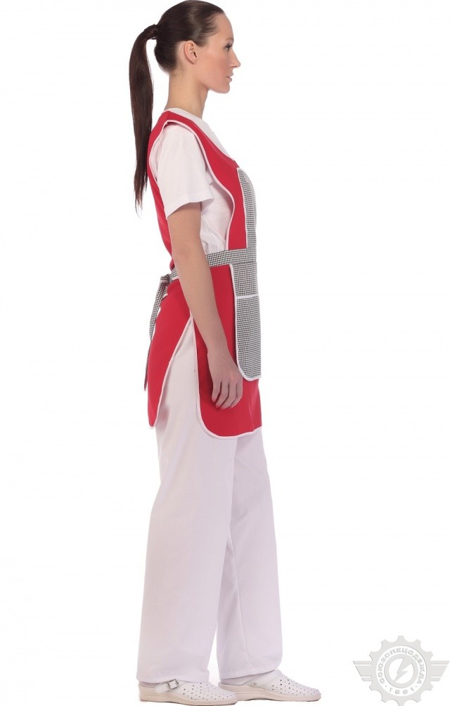 69185 Фартук-халат "Рябинушка"  Одежда для обслуживающего персонала  размер 44-54 Спецодежда  - Вид №10