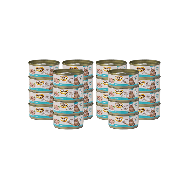 ПР0030896*24 Корм для кошек Тунец в нежном желе конс. 70г (упаковка - 24 шт) МНЯМС 