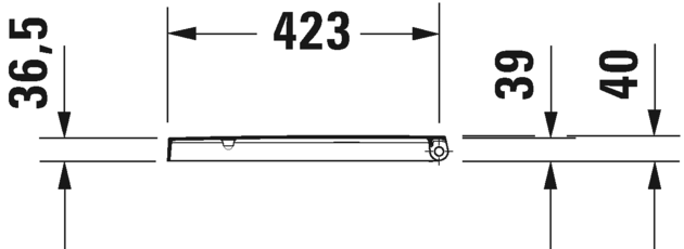 0020192600 Крышка сиденье для унитаза Duravit ME BY STARCK - Вид №3