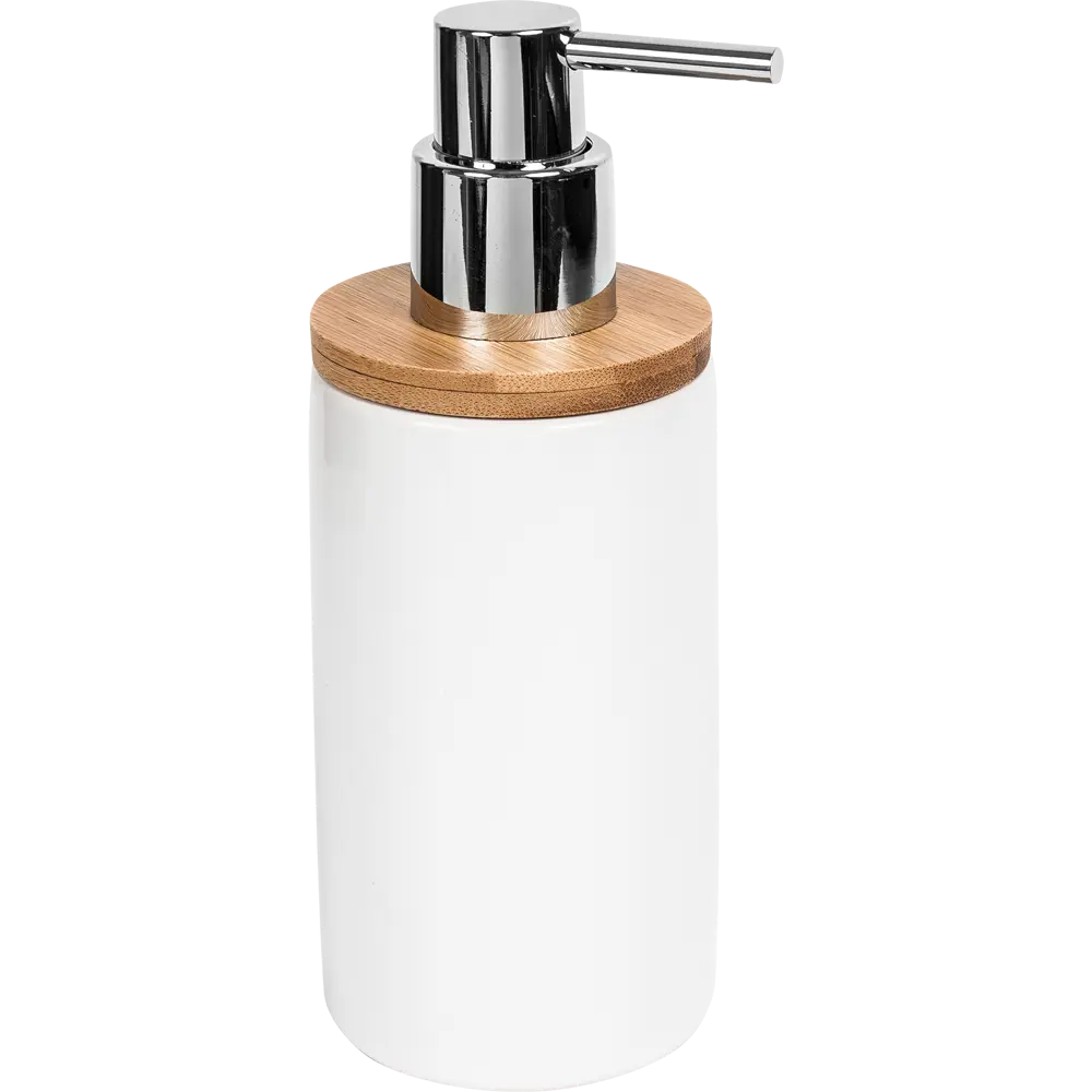 Дозатор для жидкого мыла SWENSA Exo - керамический с бамбуком 82366927 STLM-0025576
