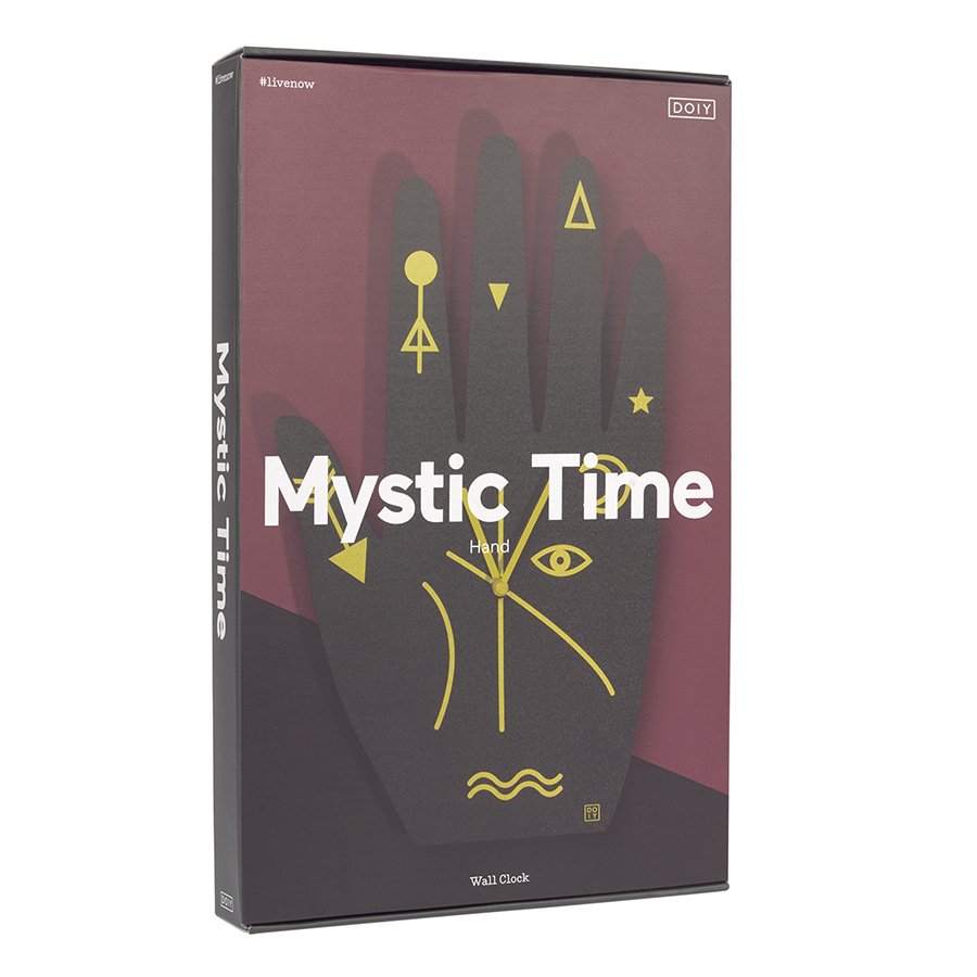 Часы настенные черное Mystic Time Hand DOIY  00-3894916 Черный  - Вид №4