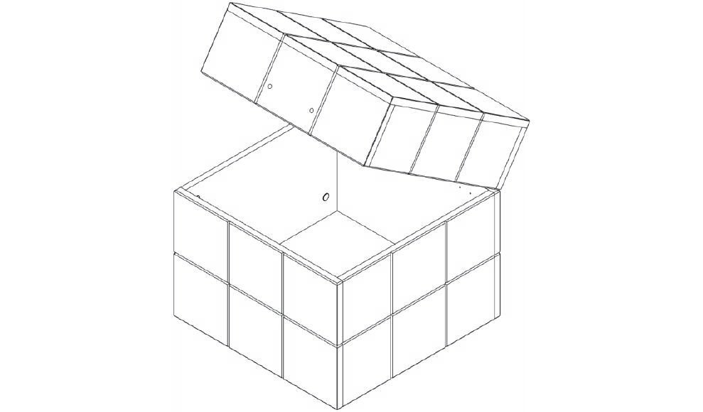 Ящик для игрушек "Кубик Рубика" МАНДАРИН ПРОДЛЕНКА 178753 Желтый;зеленый Santreyd  - Вид №4