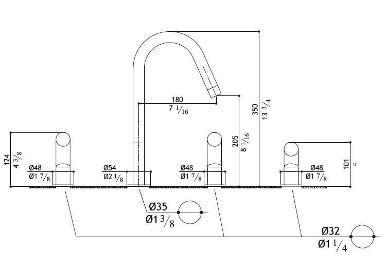 Смеситель для кухни из нержавеющей стали со съемным ручным душем MGS T45 ARCH-00143769 - Вид №2