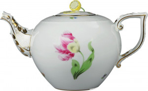 74188 Herend Чайник 1,8л "Китти" (с лимоном) Фарфор, Керамика