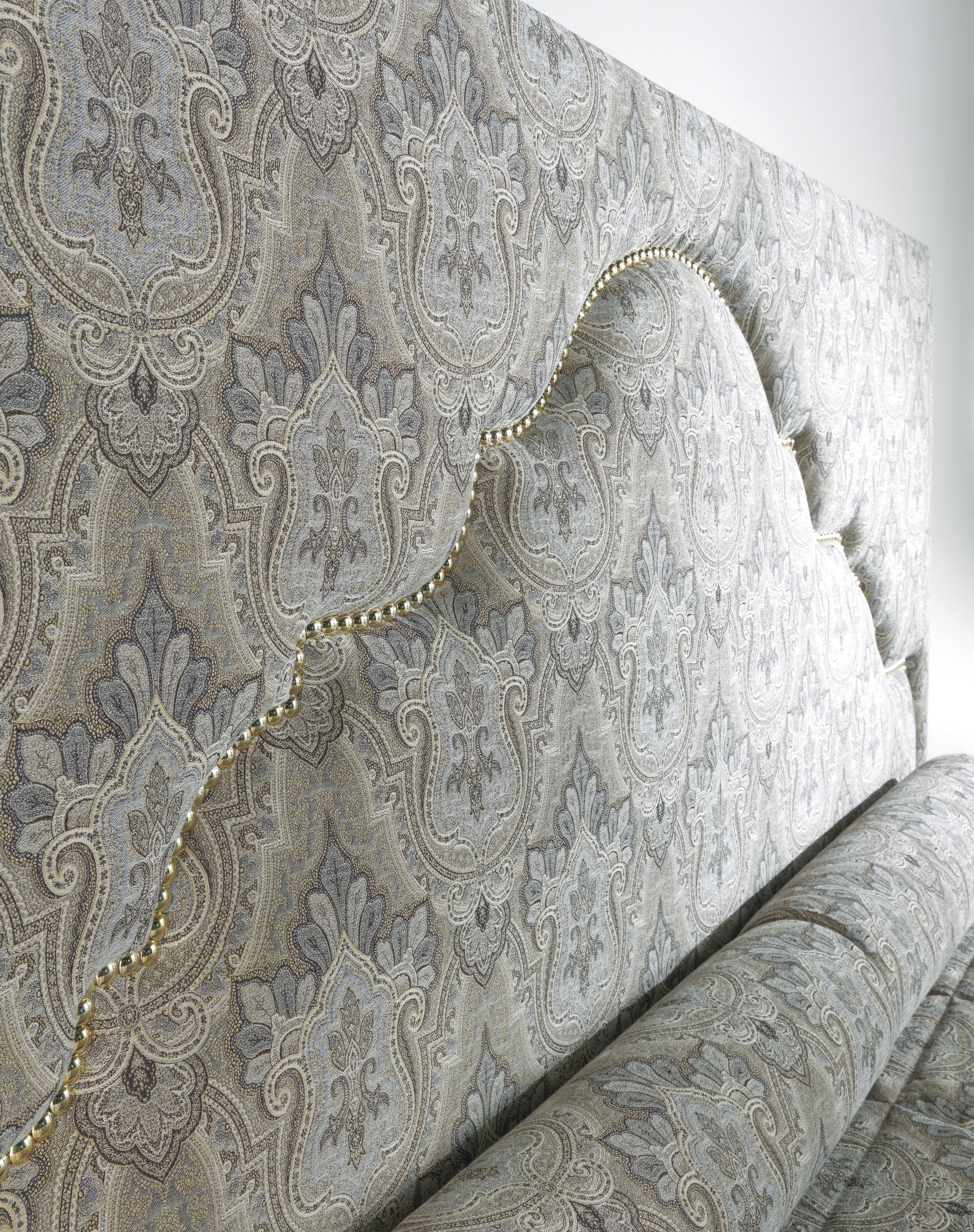 Двуспальная кровать из ткани с высоким изголовьем ETRO Home Interiors BOMBAY ARCH-00073802 - Вид №5