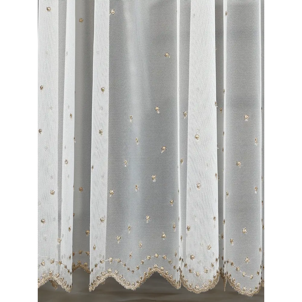 Тюль на ленте Модена 250x260 см цвет бело-коричневый MIAMOZA STLM-2048912 - Вид №1