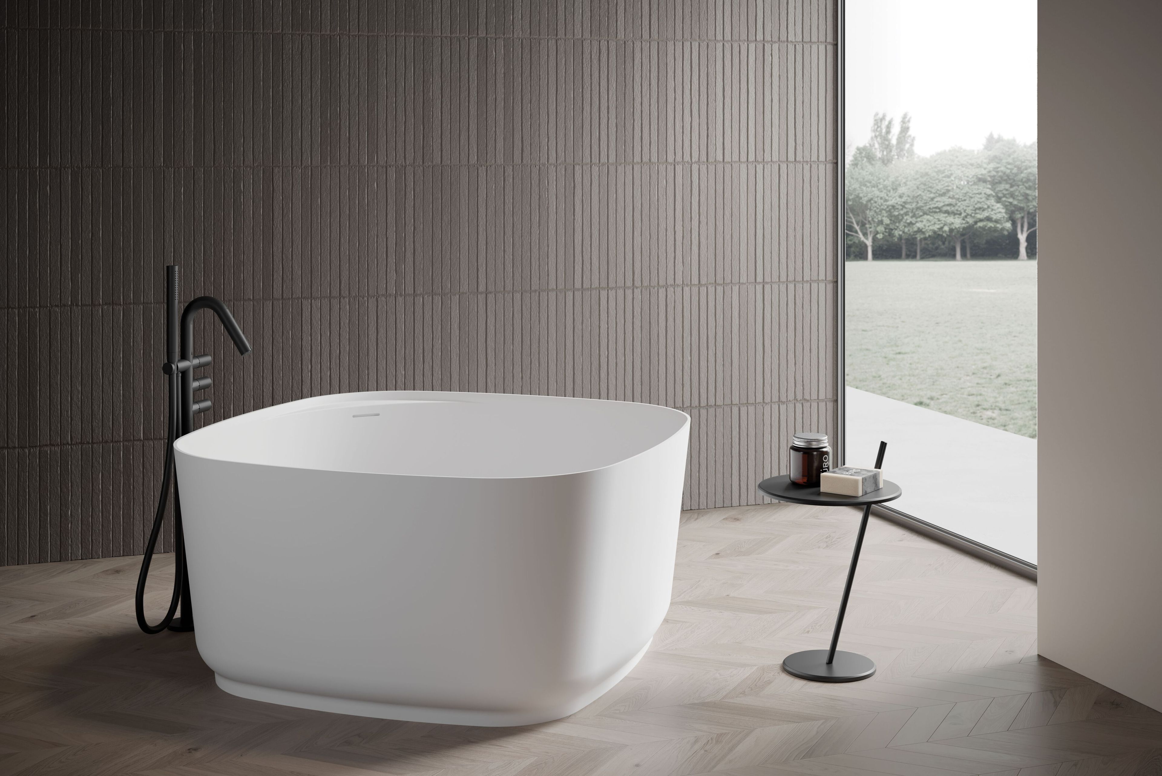 Квадратная ванна в центре комнаты в Aquatech® DISENIA SECOND ARCH-00104504