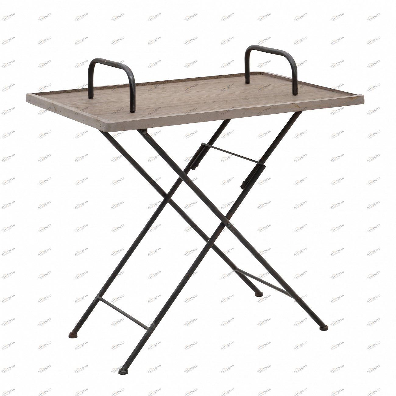 Столик сервировочный складной с подносом Two TO4ROOMS  212377 Коричневый 