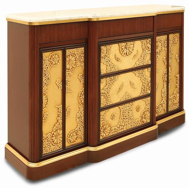 Arnaboldi Interiors Комод с ящиками из дерева и каррарского мрамора sun-id-1453686 - Вид №1