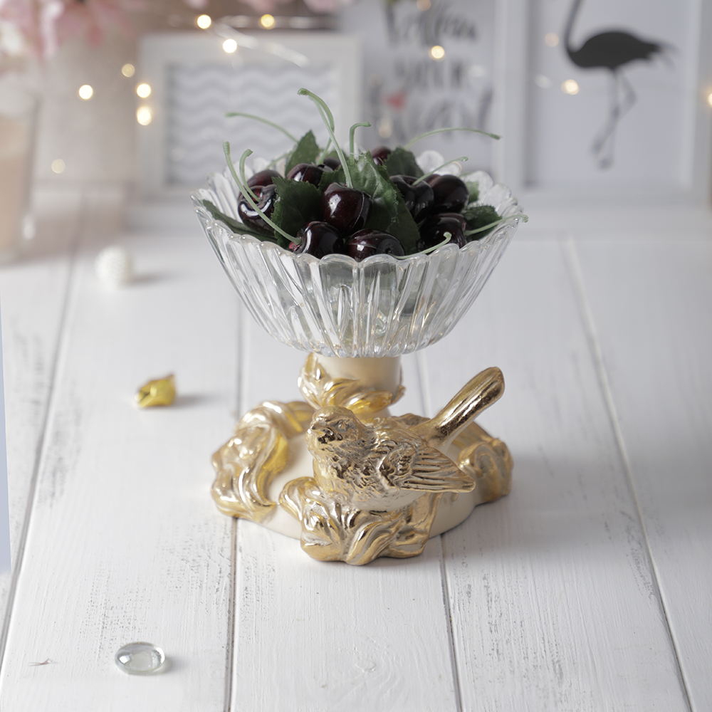 52087 Фруктовница-конфетница Белла Айвори BOGACHO 4627179654658 - Вид №1