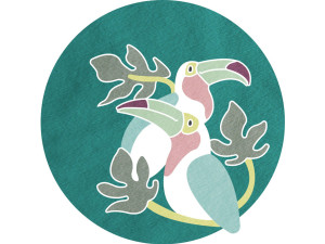 Круглый хлопковый коврик для детей