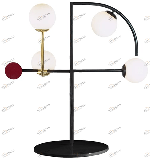 UTU Soulful Lighting Настольная лампа из металла с фиксированным кронштейном Helio Santreyd sun-id-1410481