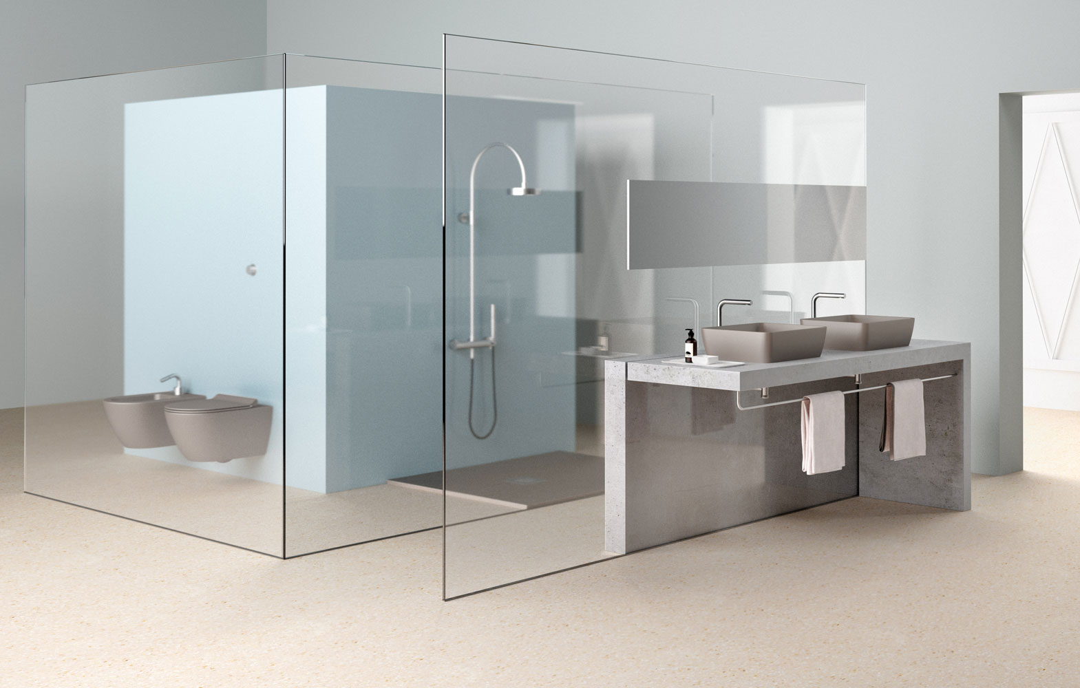 881605 Подвесной унитаз настенный Бежевый GSI ceramica  Италия  - Вид №3