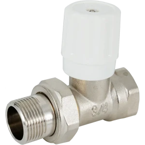 Вентиль для радиатора прямой Бизон 3/4" латунь