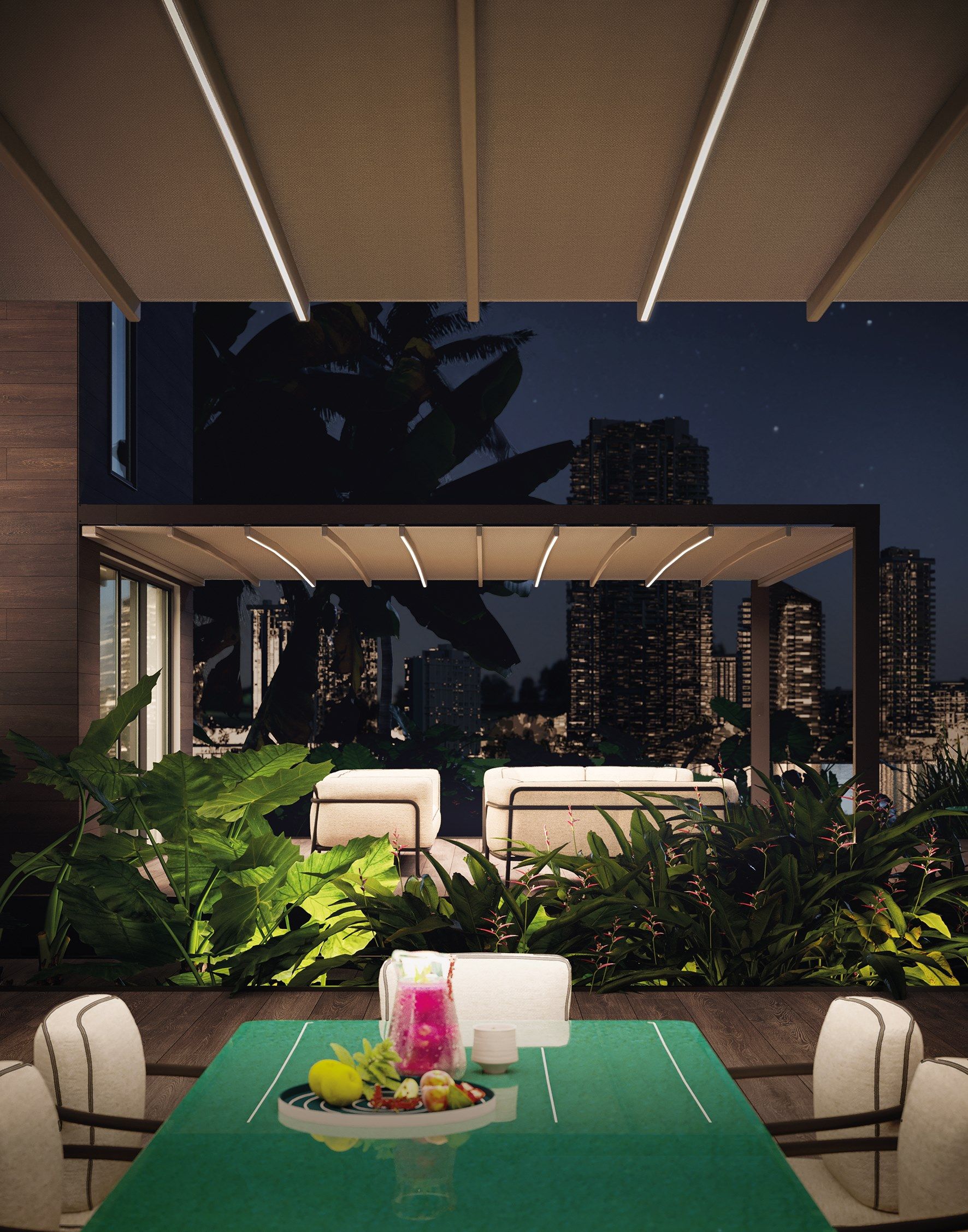 Алюминиевая беседка с раздвижной крышкой Pratic Hi Pergolas ARCH-00071476 - Вид №4