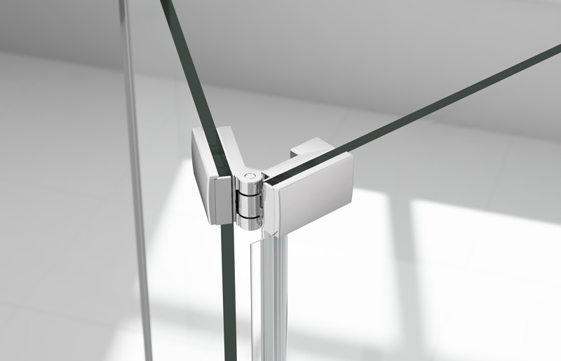 Дверь в нишу M6I125 Merlyn 6 Series Хромированный  - Вид №2