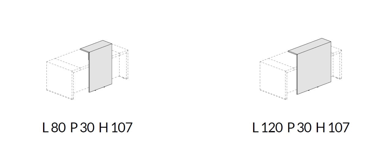 Деревянная стойка регистрации с лакированной стеклянной полкой About Office Bold58 ARCH-00029980 - Вид №2
