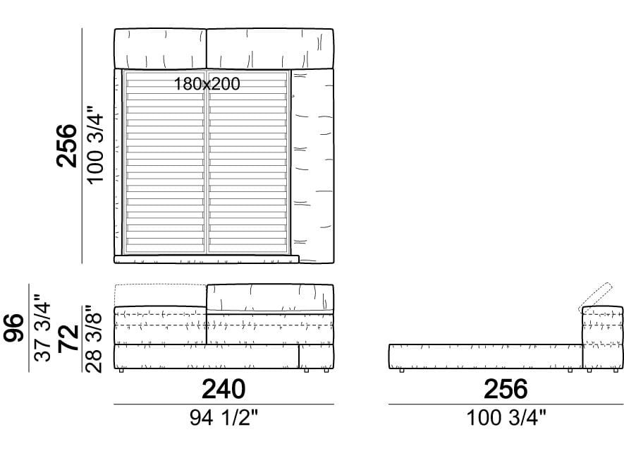 Двуспальная кровать для хранения Arketipo ARCH-00091972 - Вид №11