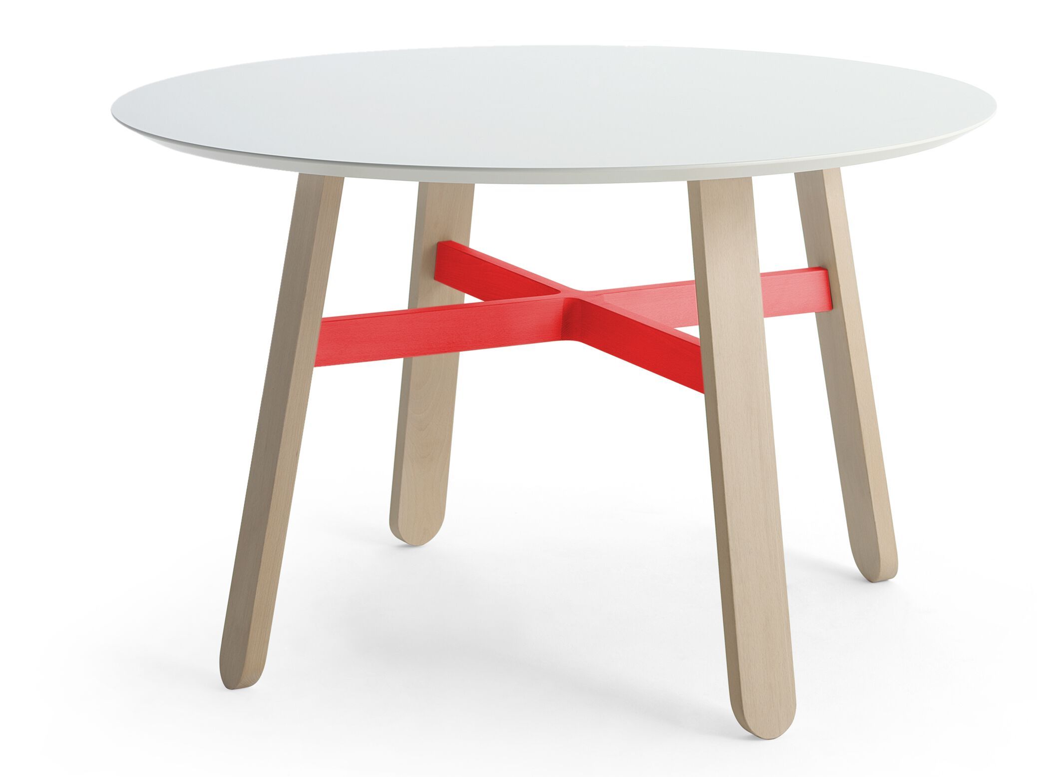 Круглый стол из бука Billiani круассан ARCH-00153350 - Вид №1