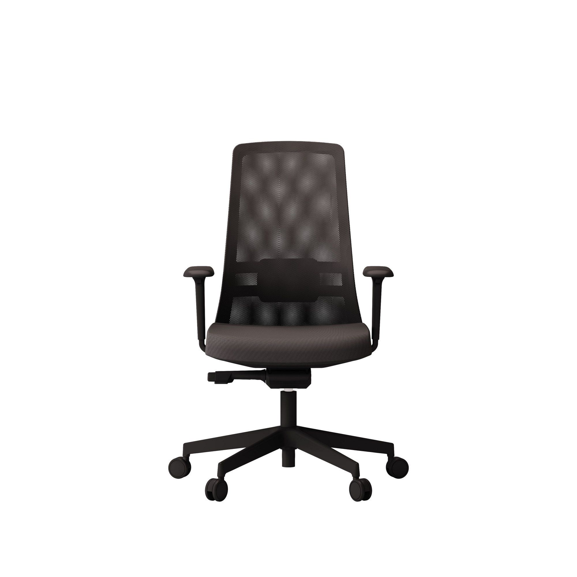 Тканевый регулируемый по высоте рабочий офисный стул с колесами Las Mobili обзор ARCH-00082310 - Вид №7