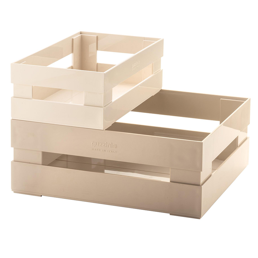 16950079 Набор ящиков tidy&store, бежевый, 2 шт. Guzzini 